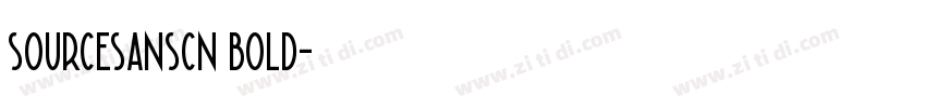 sourcesanscn bold字体转换